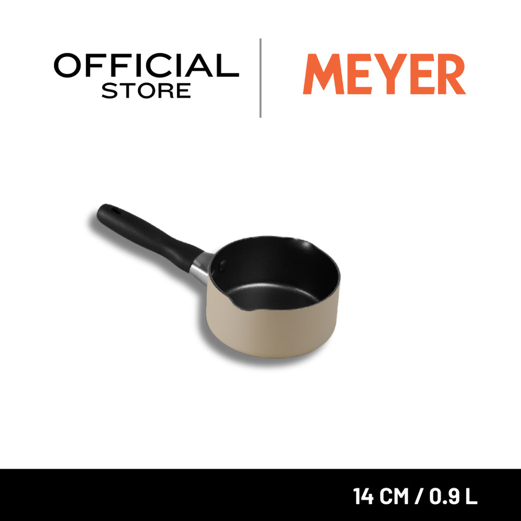 [BEST SELLER] MEYER Bauhaus หม้อมีด้ามจับ ขนาด 14 ซม./0.9 ลิตร Milkpan (13761-TE12)