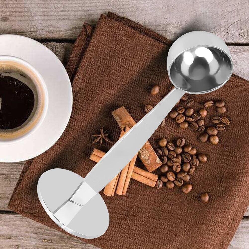ช้อนตักกาแฟ ที่กดกาแฟ 2in1 ด้ามช้อนกดกาแฟได้ ฐานตั้งได้ Coffee Spoon - รูปที่ 4