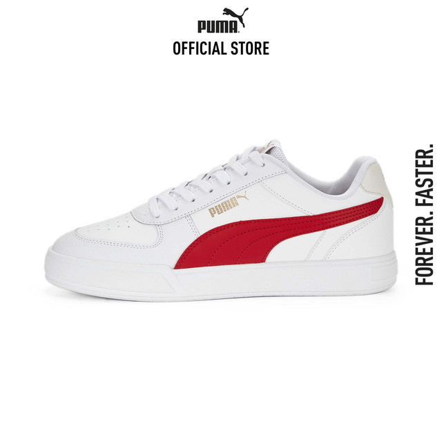 PUMA BASICS - รองเท้าออกกำลังกาย Caven สีขาว  38081025