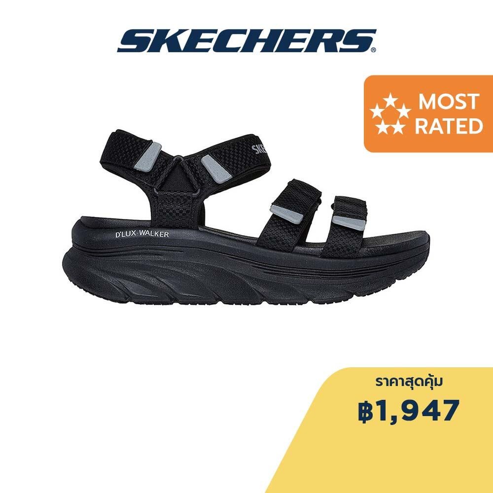 Skechers สเก็ตเชอร์ส รองเท้าแตะลำลองผู้หญิง Women Sport D'Lux Walker Sea-Scape Casual Sandals - 119826-BBK