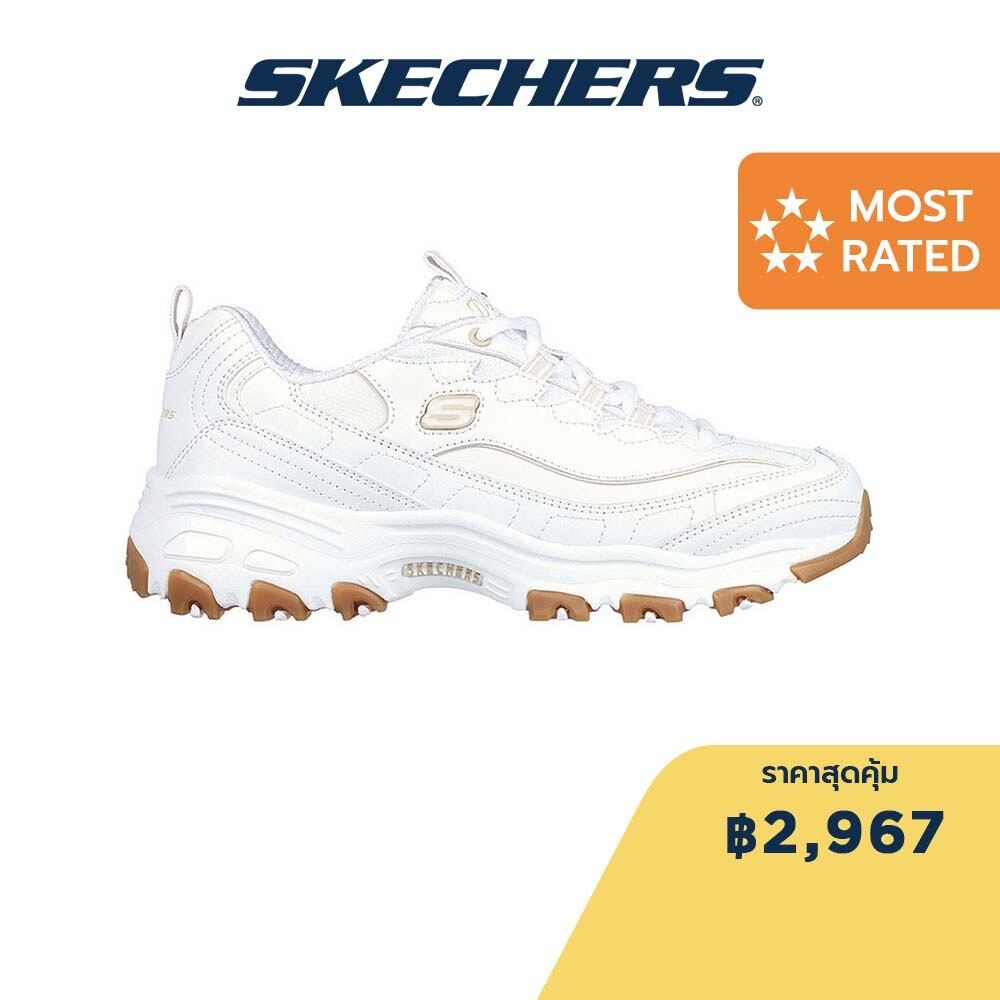 Skechers สเก็ตเชอร์ส รองเท้าผู้หญิง Women D'lites Good Neutral Shoes - 149807-WHT