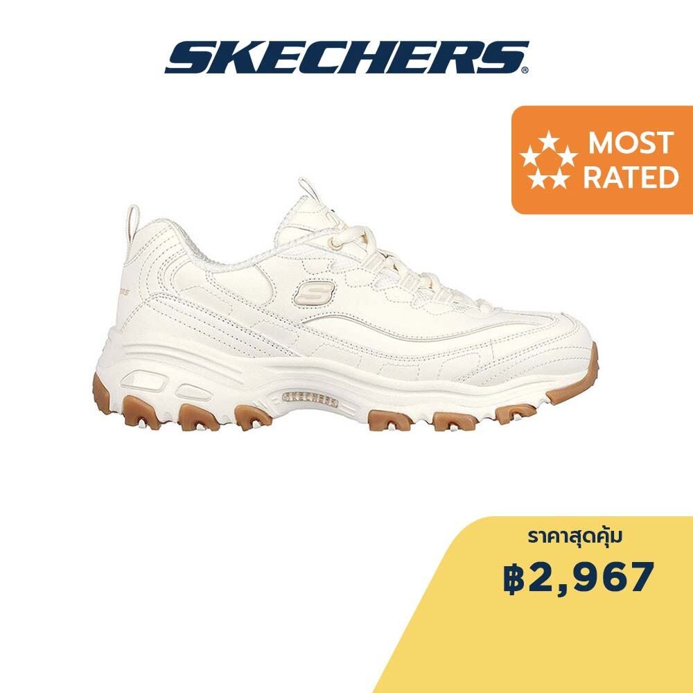 Skechers สเก็ตเชอร์ส รองเท้าผู้หญิง Women D'lites Shoes - 149807-OFWT - Air-Cooled Memory Foam