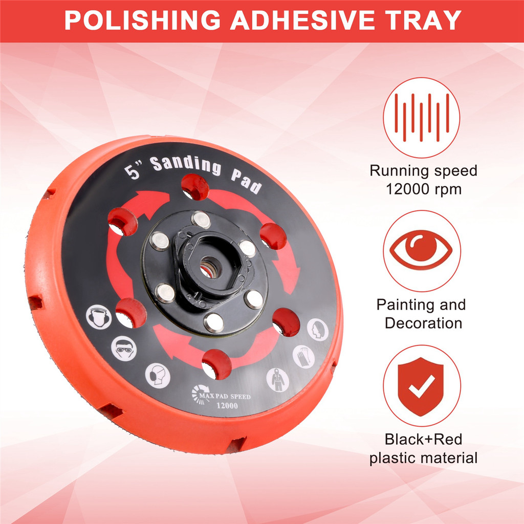 Sanding Pad Backing Plate Back Holder สําหรับ DAS-21E เครื่องขัดแอ็คชั่นคู่บางส่วน Da Polisher 5 นิ้ว ราคา ถูกที่สุด ดีลบีเคเค แกลเลอรีภาพที่ 7