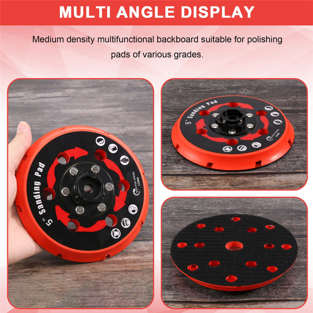 Sanding Pad Backing Plate Back Holder สําหรับ DAS-21E เครื่องขัดแอ็คชั่นคู่บางส่วน Da Polisher 5 นิ้ว ราคา ถูกที่สุด ดีลบีเคเค แกลเลอรีภาพที่ 6