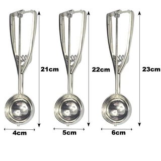 momomart ที่ตักไอศครีม สแตนเลส มีให้เลือกซื้อถึง 3 ขนาด ที่ตักไอติม Ice Cream Scoop