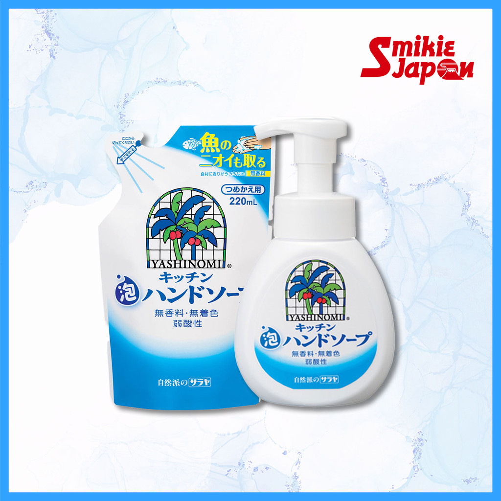 TOKYO SARAYA Yashinomi สบู่ล้างมือแบบโฟมในครัว (250ml)/รีฟิล (220ml) นำเข้าจากญี่ปุ่น