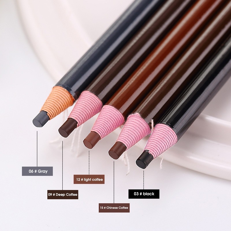 elegantedge กันน้ําเหงื่อทนไม่ซีดจางแต่งหน้าผู้หญิง Extremely Fine Mist Eyebrows ดินสอเขียนคิ้วแบบลอกได้
