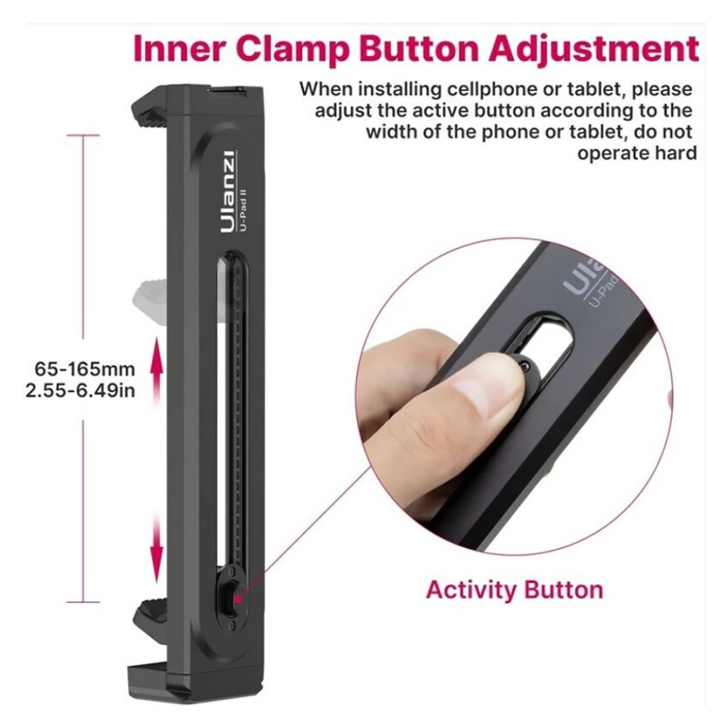 Ulanzi U-Pad II Plastic Tablet Tripod Mount หัวจับแท็บเล็ต มือถือ รองรับขนาดจอได้ถึง 12.9 นิ้ว