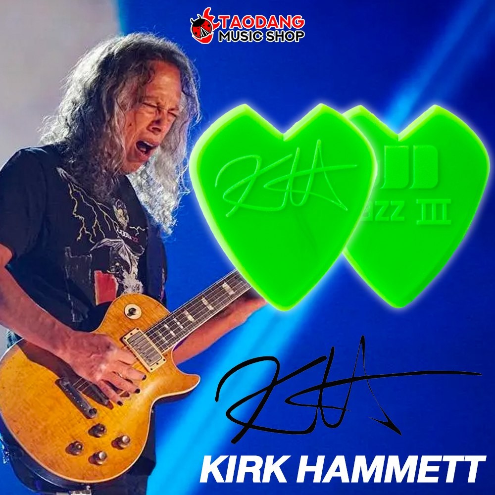 Dunlop Jazz III Signature Kirk Hammett สี Green ปิ๊ก Dunlop Pick – เต่าแดง ราคา ถูกที่สุด ดีลบีเคเค แกลเลอรีภาพที่ 3