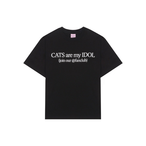Celebrity Pick [ITZAVIBE ] CATS ARE MY IDOL 2 สี tee.