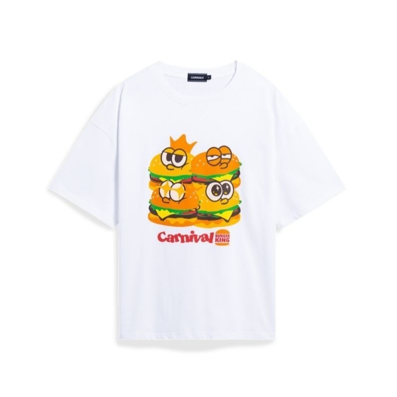 เสื้อยืด carnival x burger king tee..