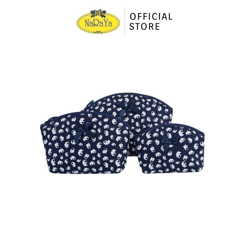 NaRaYa Cosmetic Bags กระเป๋าเครื่องสำอาง (เซต 3 ชิ้น) NB-87/LMS