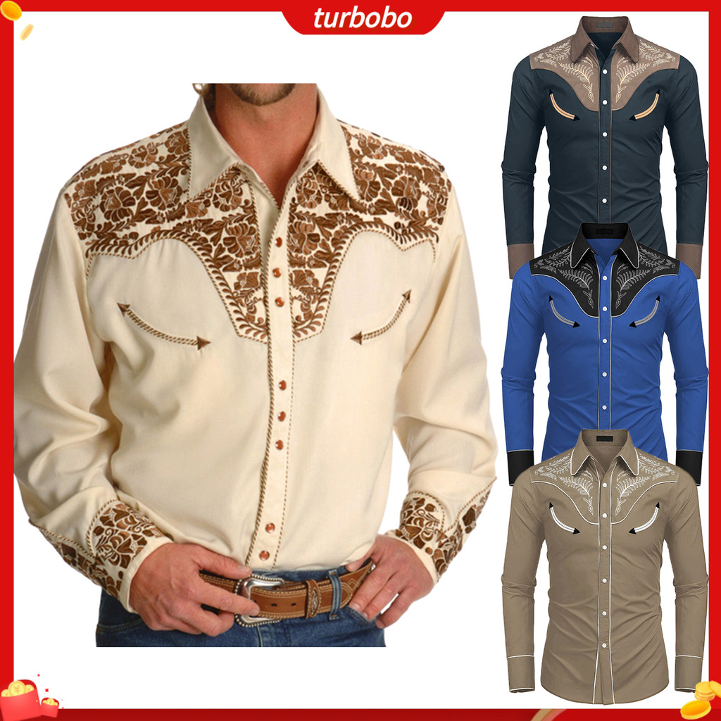 [turbobo] เสื้อเชิ้ตคาร์ดิแกน แขนยาว คอปก พิมพ์ลาย ทรงหลวม กระดุมแถวเดียว สไตล์วินเทจ แฟชั่นฤดูใบไม้ผลิ ฤดูใบไม้ร่วง สําหรับผู้ชาย