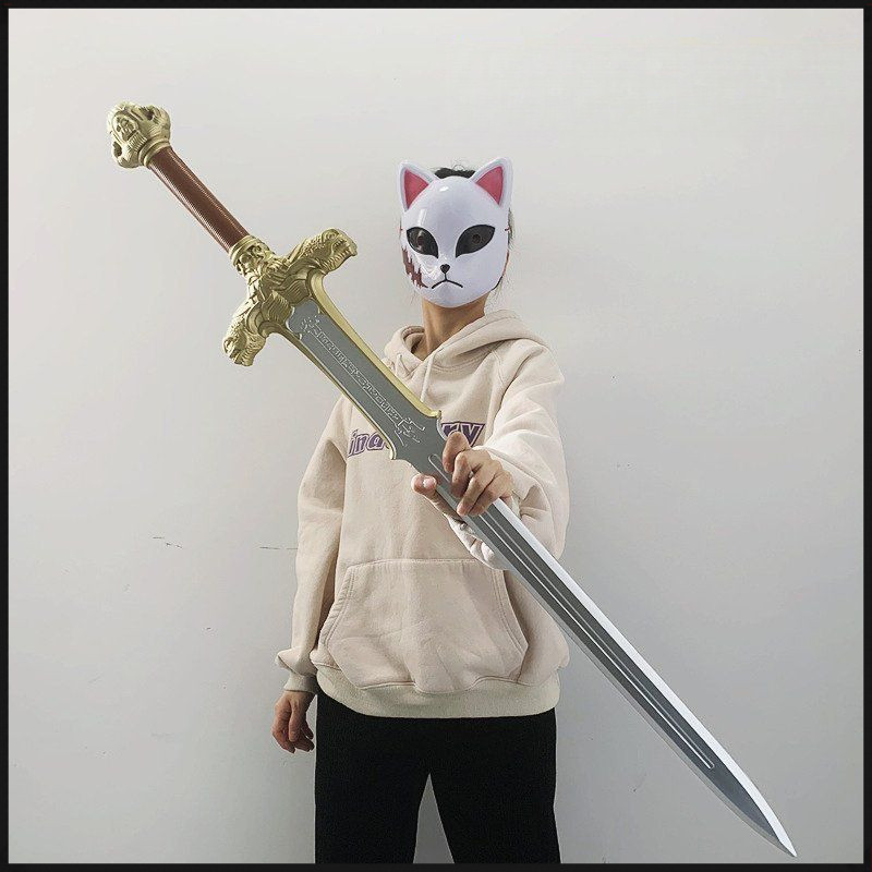 ⚔️ดาบซามูไร(ไม่มีคม)วัสดุ PU TOY Cosplay ดาบโซโล แอตแลนติส ของเล่นเด็ก.ดาบตะวันตก ของขวัญ อุปกรณ์ธีมอนิเมะฮาโลวีน