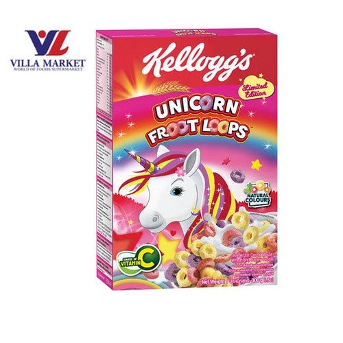 Kellogg'S Unicorn Froot Loops 300G เคลล็อกส์ ฟรูตลูปส์ อาหารเช้า ซีเรียลธัญพืช