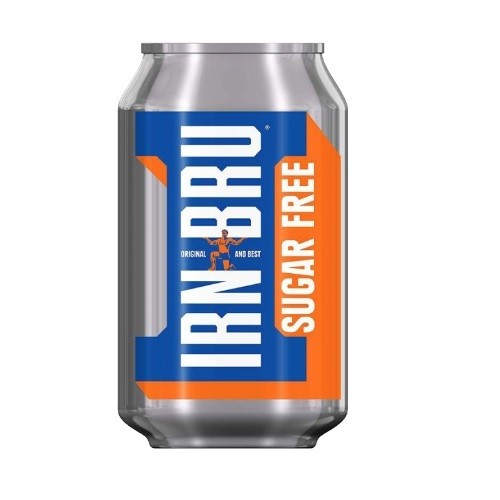 Barr Irn Bru Soda Sugar Free 330Ml ไอรอนบลู เครื่องดื่ม ครีมโซดา เครื่องดื่มโซดา โซดา ไม่มีน้ำตาล