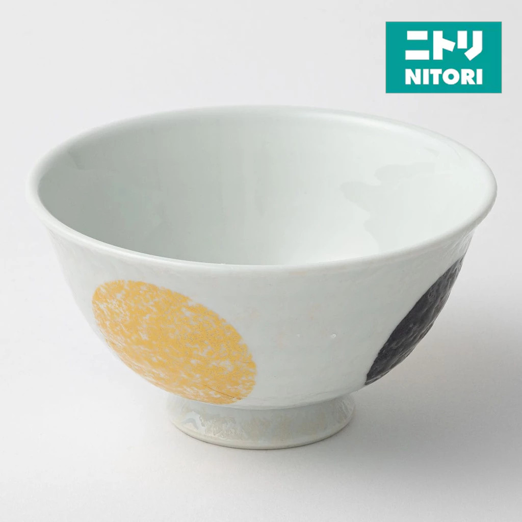 NITORI ชามข้าว Kinsaimarumon GY