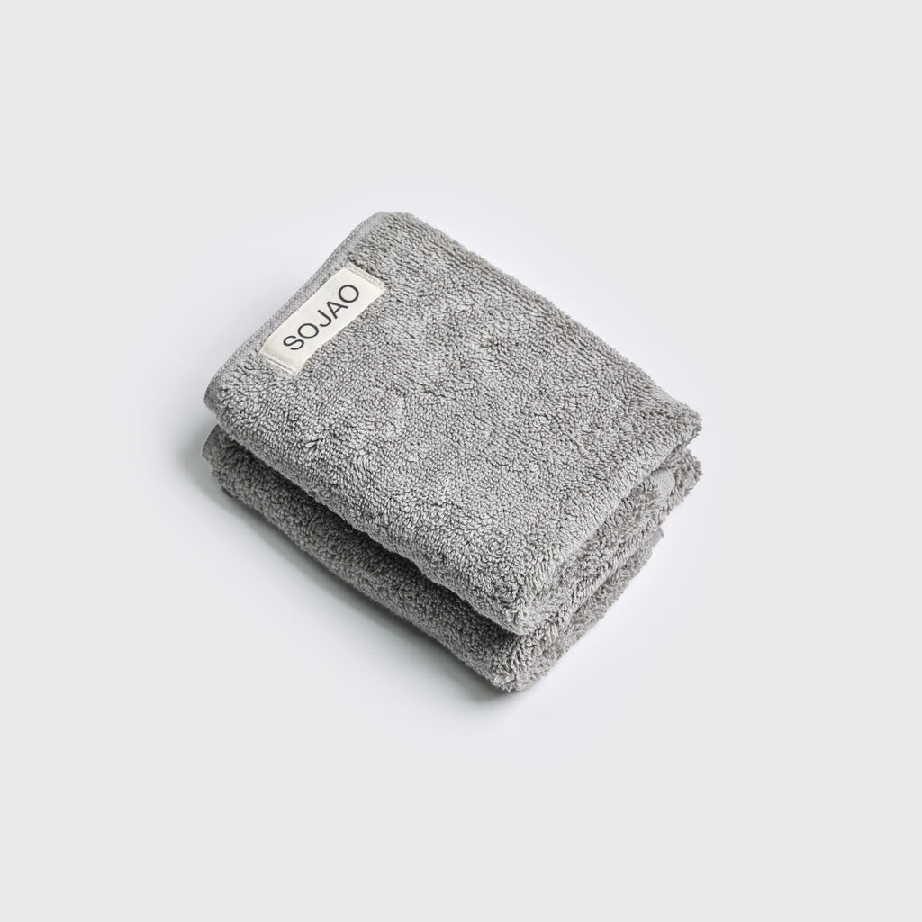 ผ้าเช็ดหน้าฝ้ายออร์แกนิก แบบ 2 ผืน Organic Cotton Face Towel Pair