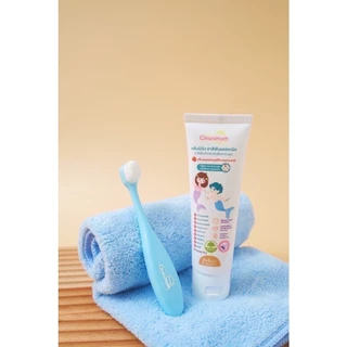 cleanimom แปรงสีฟันเด็ก อายุ 0-9 ขวบ ใช้ได้ตั้งแต่ฟันซี่แรก ขนแปรงนุ่มพิเศษ ไม่บาดเหงือก ด้ามจับถนัดมือ มีแถบแปรงลิ้น