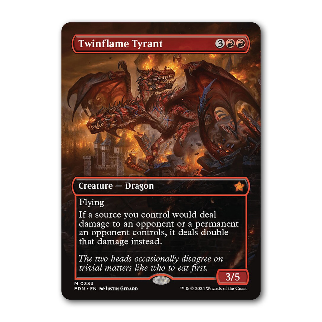 [MTG] Twinflame Tyrant [FDN] [Red] [Mythic] [Normal] [ENG] [2024] (Magic: The Gathering)