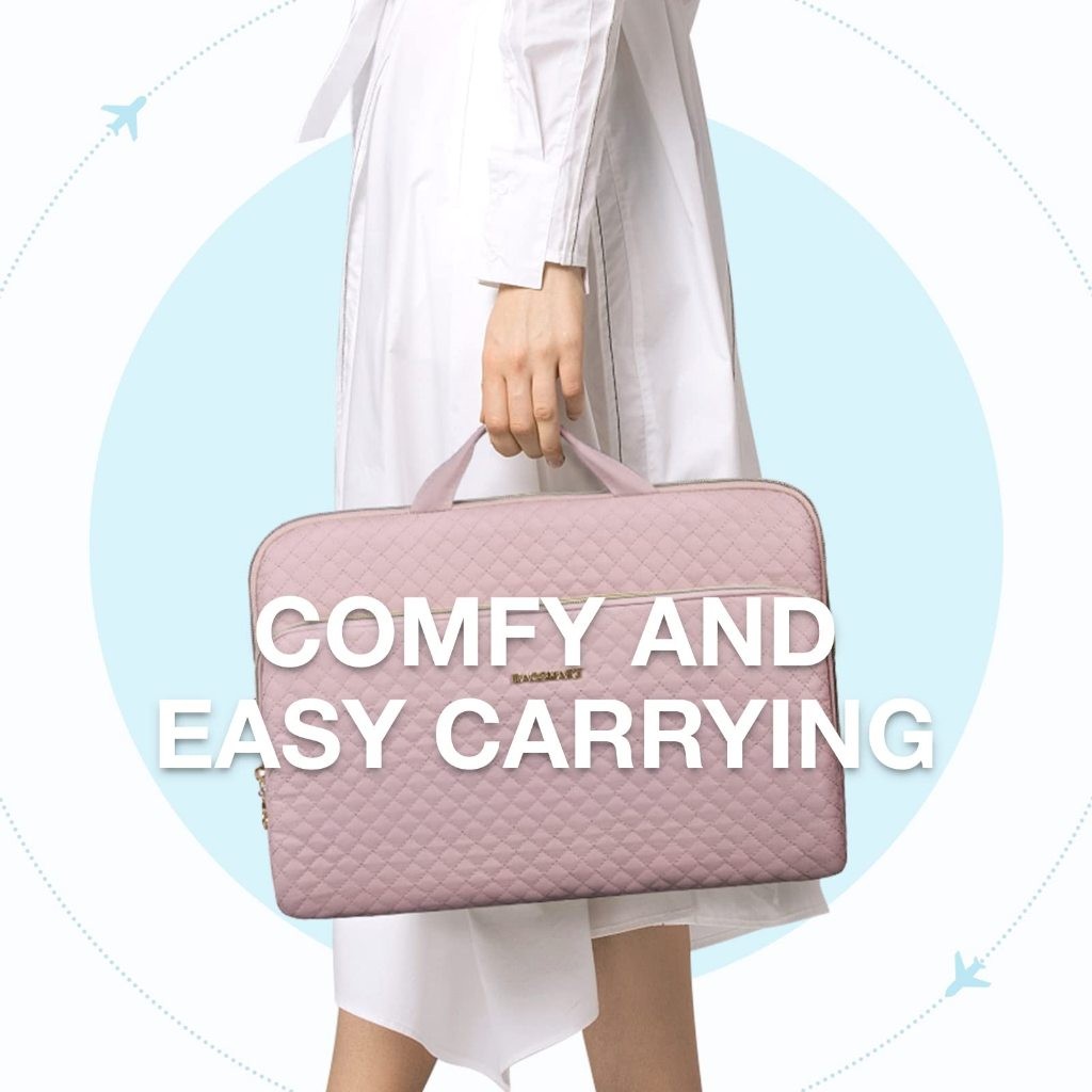BAGSMART حقيبة لابتوب مبطنة مقاومة للماء 13-15.6 بوصة — صورة 7