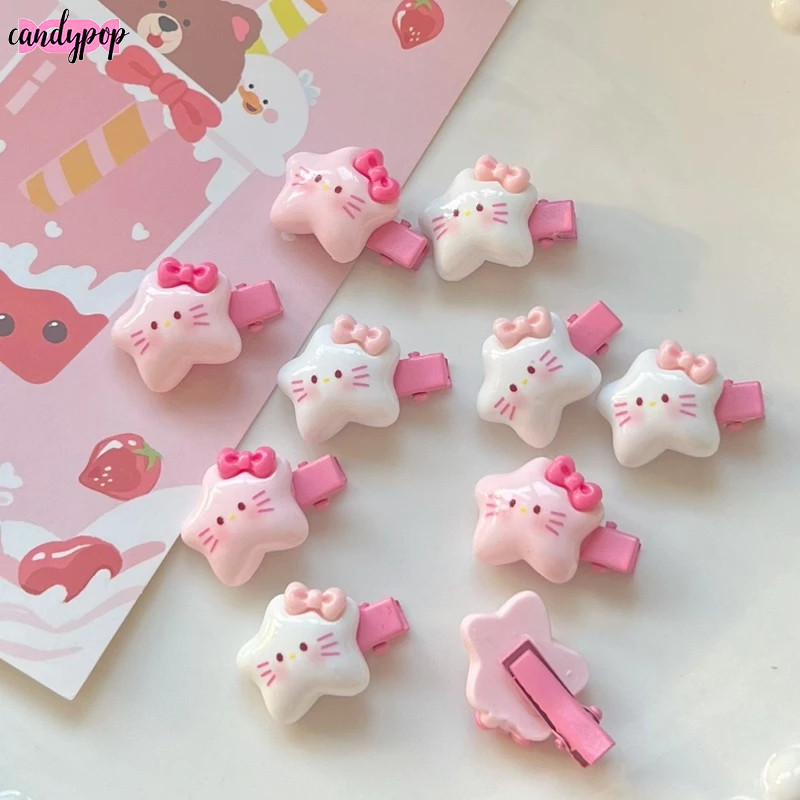 candypop Kitty Star Bobby Pin น่ารักหวานกิ๊บสาวหัวใจการ์ตูน Headdress เด็กกิ๊บ