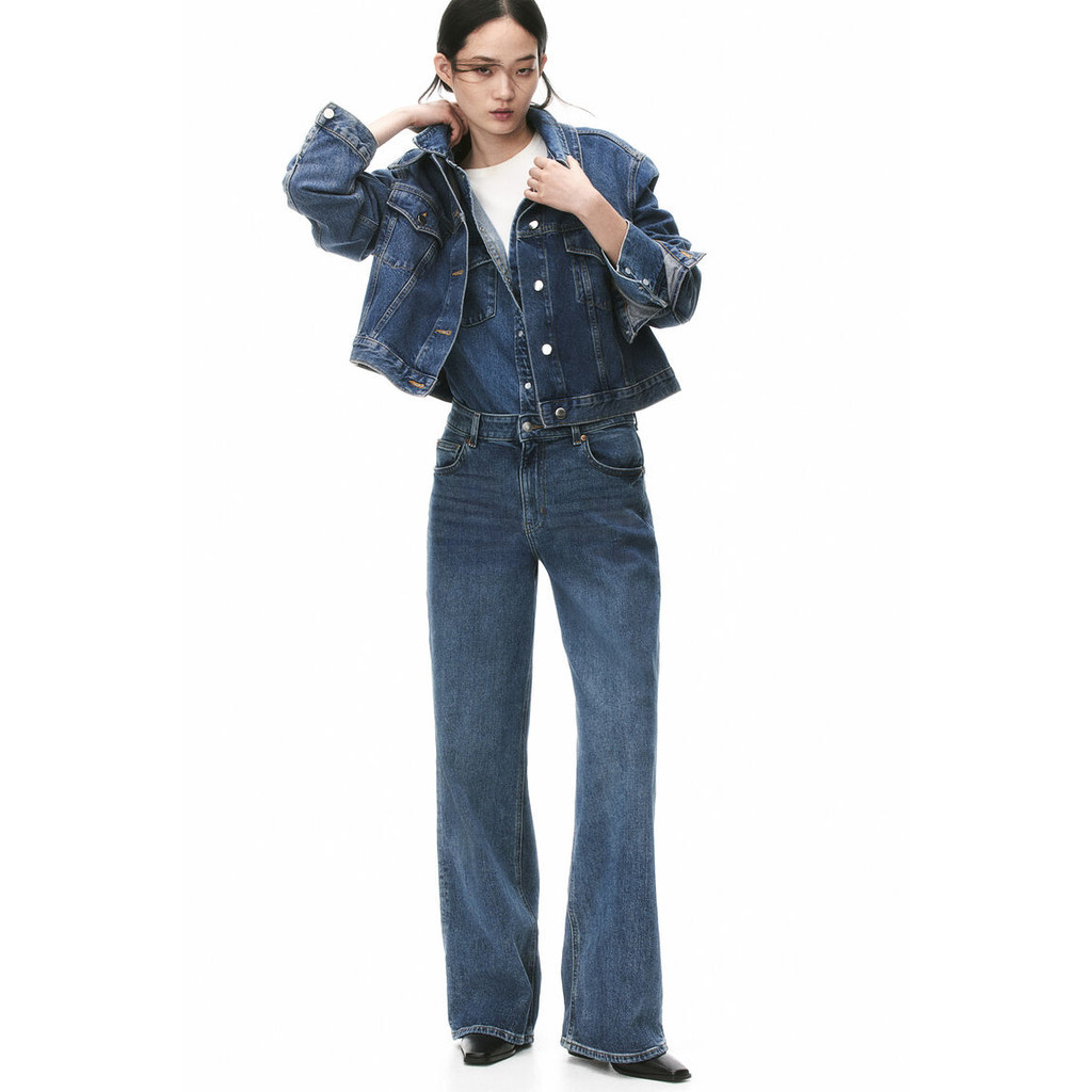 H&M(เอชแอนด์เอ็ม) กางเกงยีนส์ Wide High ผู้หญิง 1045459_3