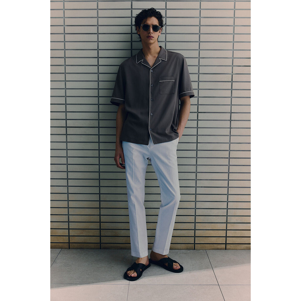 H&M Man Regular Fit Modal-blend resort shirt 1225247_1