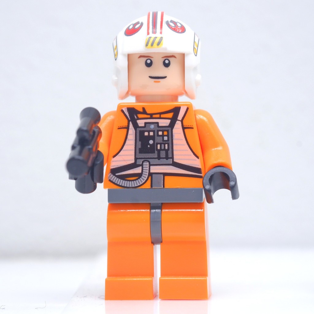 ( Ploybrick Minifigure ของแท้ ) Star Wars Luke Skywalker X-Wing Pilot (9493)