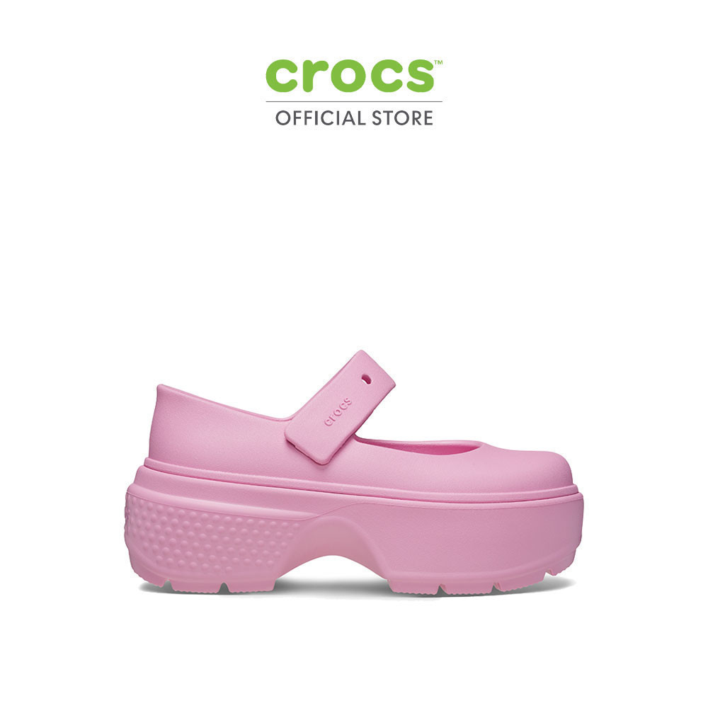 CROCS รองเท้าลำลองผู้ใหญ่ STOMP MARY JANE รุ่น 2099396XS - PINK TWEED/PINK TWEED