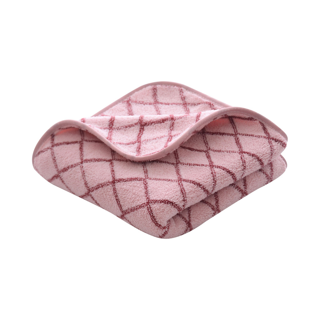 KASSA HOME ผ้าขนหนูเช็ดหน้า Jacquard Fleece รุ่น SH7476-T19F-RD ขนาด 41 x 81 ซม. สีแดง