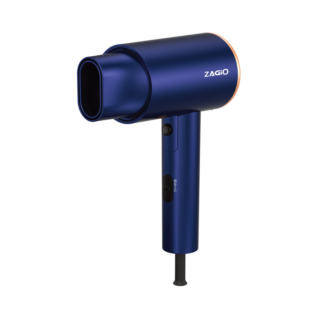 ไดร์เป่าผม 1,700-2,000 วัตต์ ZAGIO รุ่น ZG-7560 สีน้ำเงิน - ทอง