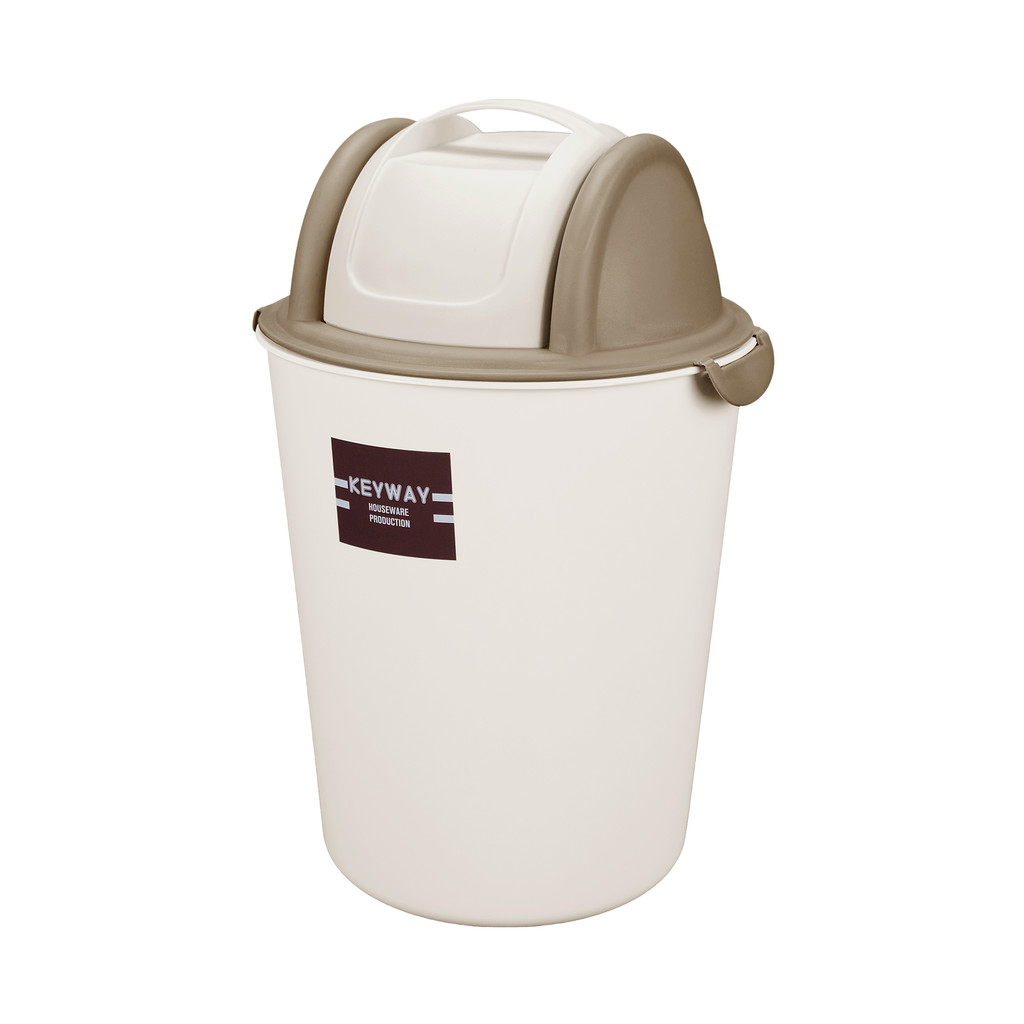 ถังขยะฝาสวิง 6.8 ลิตร Hotaru KASSA HOME รุ่น CB-2134 สีครีม – น้ำตาล