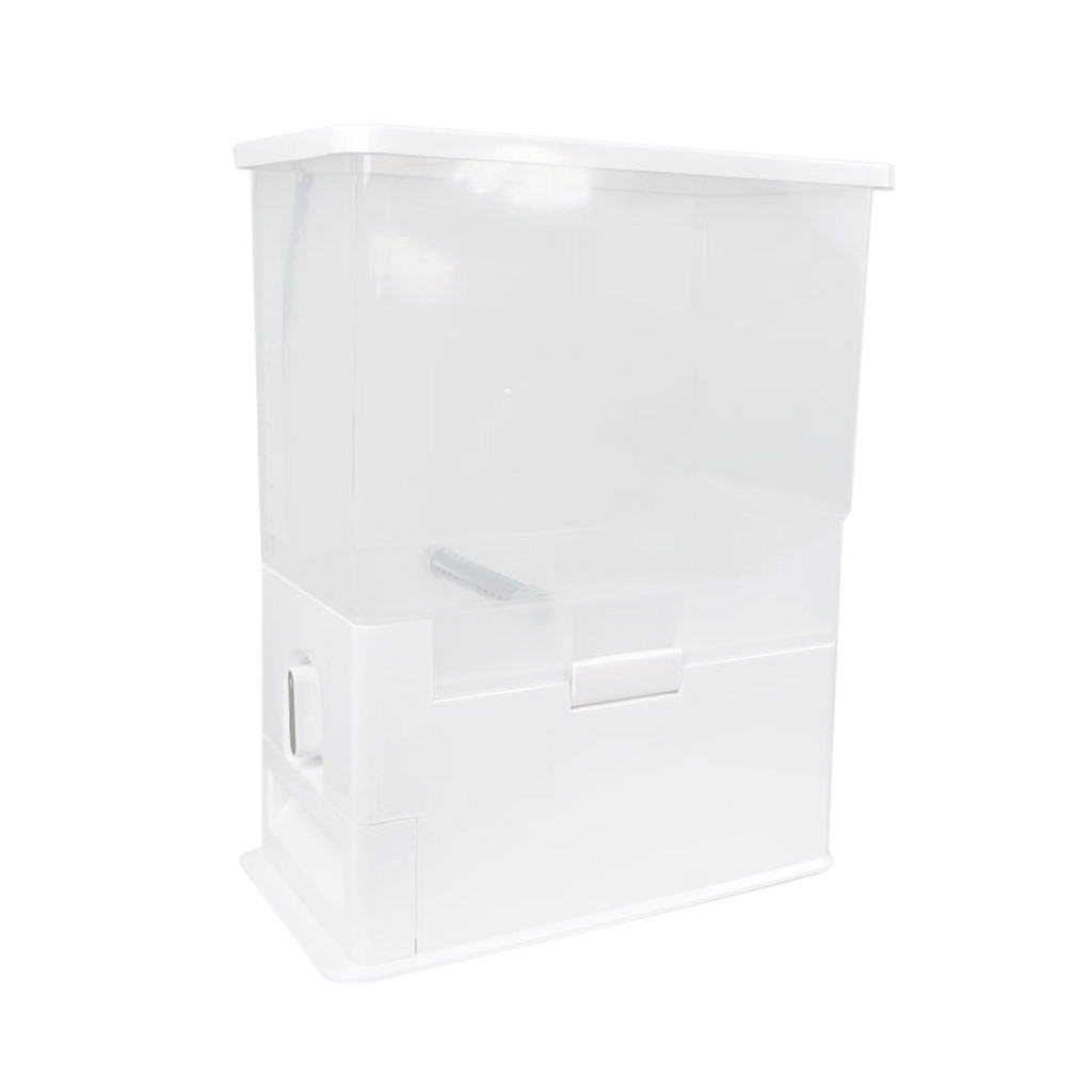 KASSA HOME กล่องใส่ข้าวสารทรงเหลี่ยมแบบลิ้นชัก 10 กก. รุ่น CWQ1009 ขนาด 19.5 x 34 x 42.5 ซม.