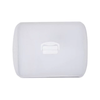 KASSA HOME ฝาชีลวดเคลือบทรงเหลี่ยม รุ่น CWQ3020 ขนาด 46 x 34 x 15 ซม. สีขาว