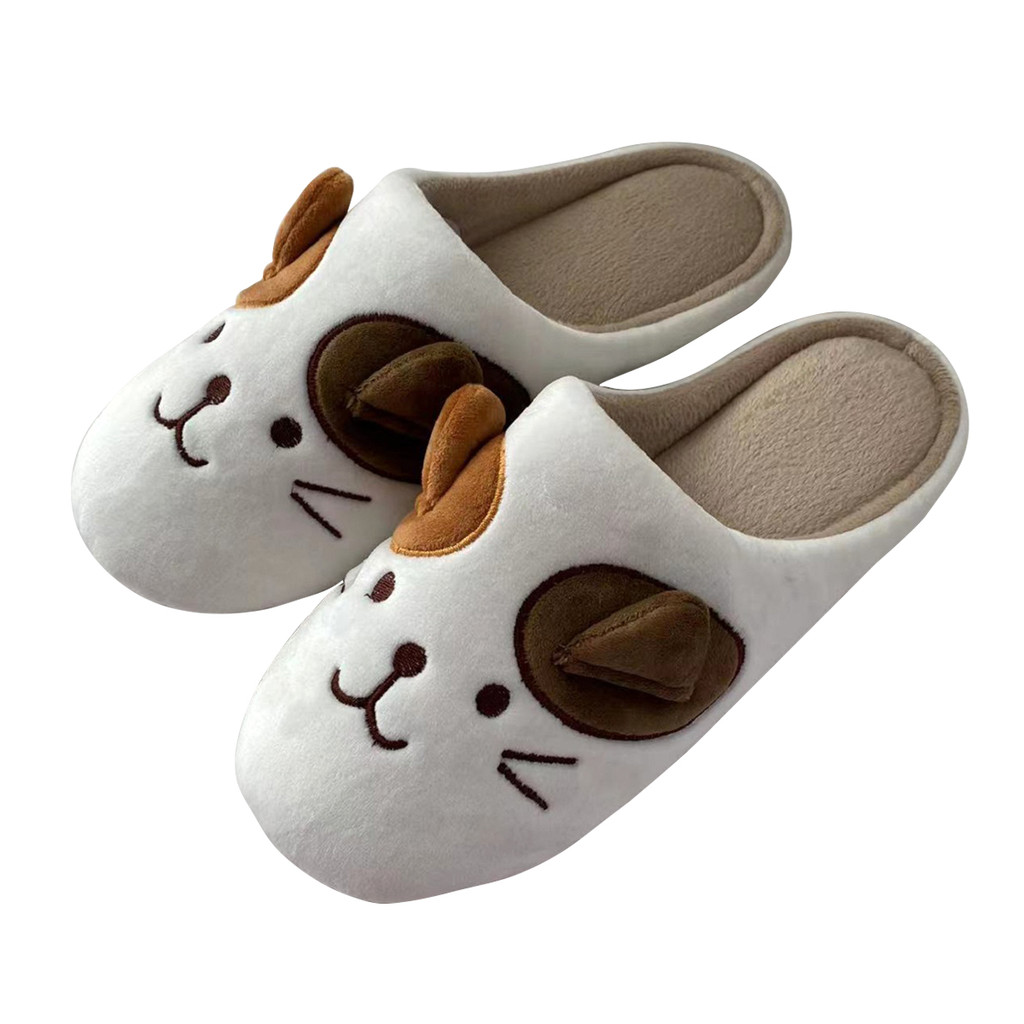 SANDI รองเท้าใส่ในบ้าน Mew Super Soft รุ่น NP210213 สีขาว - น้ำตาล