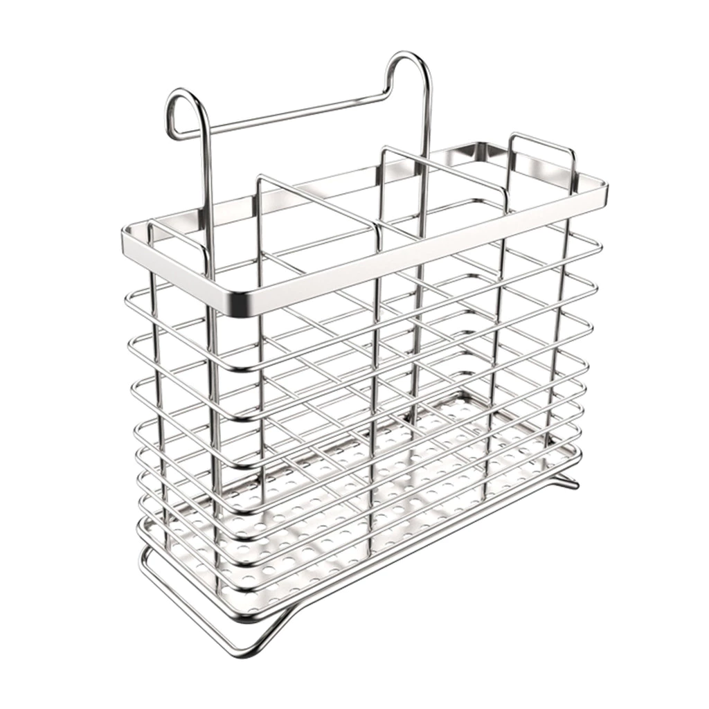 KASSA HOME ที่ใส่ช้อนสเตนเลส 3 ช่อง Dante รุ่น SS-19037 ขนาด20 x 11 x 20 ซม. สีเงิน