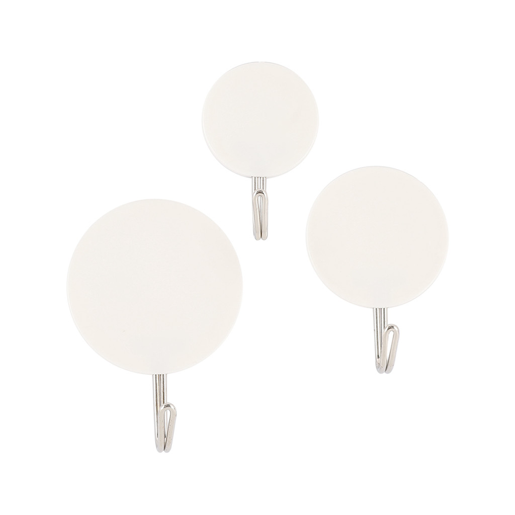 GIANT KINGKONG ตะขอแขวนพลาสติก รุ่น M-10954 (แพ็ค 3 ชิ้น) สีขาว