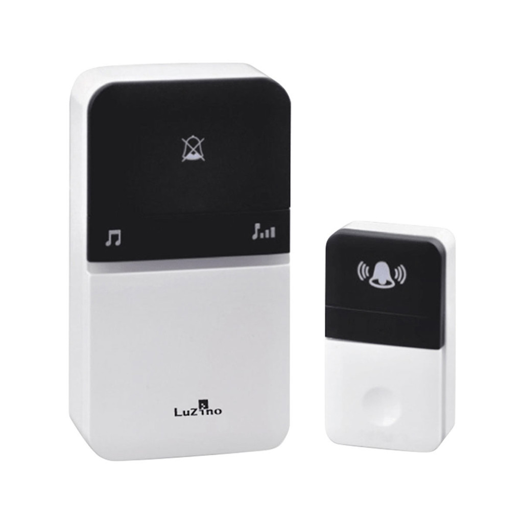 LUZINO กระดิ่งไร้สาย (ปลั๊ก) รุ่น ZTB-804E(1V1) สีขาว - ดำ