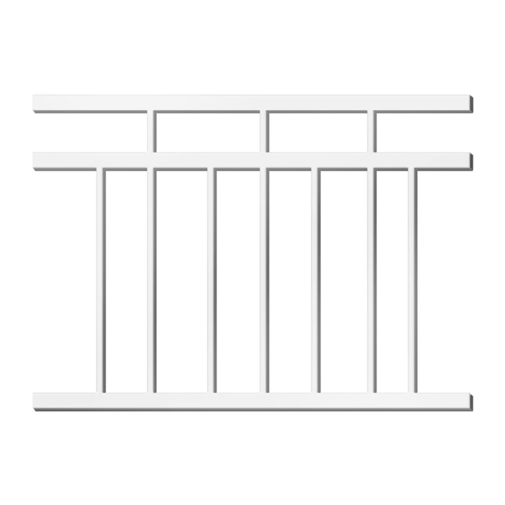 KASSA ราวระเบียง พร้อมอุปกรณ์ (Set B) รุ่น YT001 ขนาด 100 x 85 ซม. สีขาว