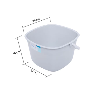 KASSA HOME ถังน้ำเหลี่ยม รุ่น 969 ขนาด 5.5 ลิตร สีเทา