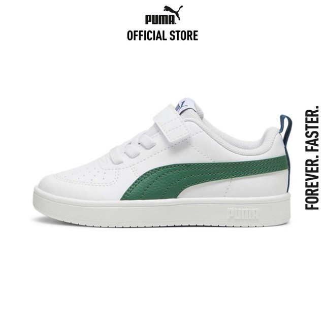 PUMA KIDS - รองเท้าออกกำลังเด็ก Rickie Alternative Closure สีขาว 38583626