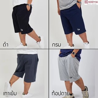 กางเกงขาสั้น ผ้ายืด เอว 40-62 นิ้ว cotton100% ไซส์ใหญ่พิเศษ กางเกงคนอ้วน รหัส 00 : KODYAI