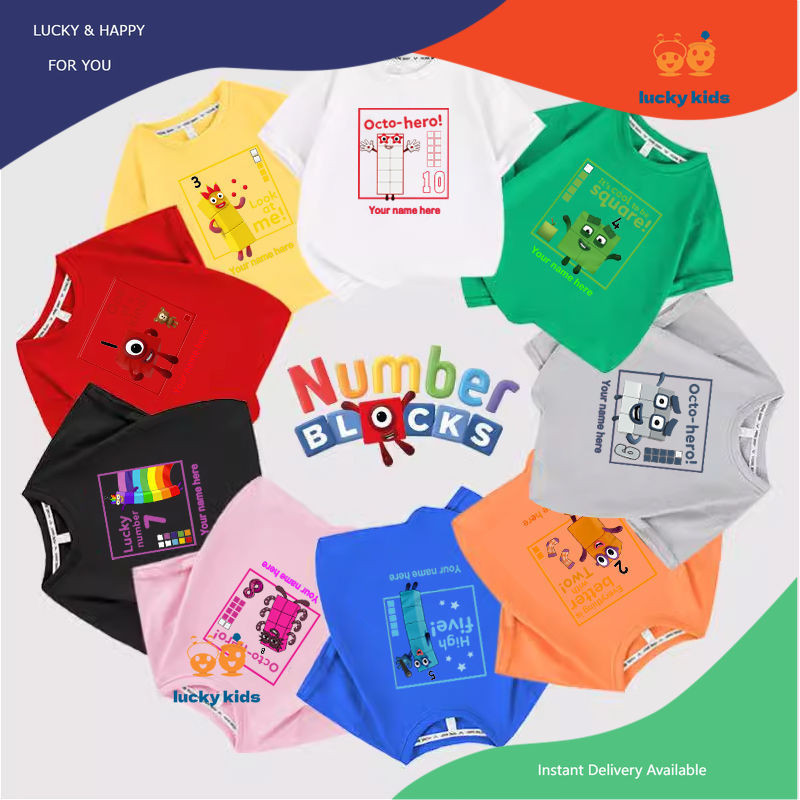 (จัดส่งเร็ว ๆ นี้)เสื้อยืดผ้าฝ้ายสำหรับเด็ก Numberblock-3 มีความยืดหยุ่นไม่เสียรูปง่ายไม่ซีดจาง นุ่มและระบายอากาศ
