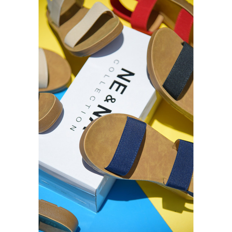 รองเท้าเเฟชั่นผู้หญิงเเบบเเตะสวมรัดส้นเท้า No. 4624 NE&NA Collection Shoes