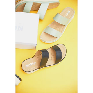 รองเท้าเเฟชั่นผู้หญิงเเบบเเตะสวมส้นปานกลางสำหรับผู้ใหญ่ No. 10-19 NE&NA Collection Shoes