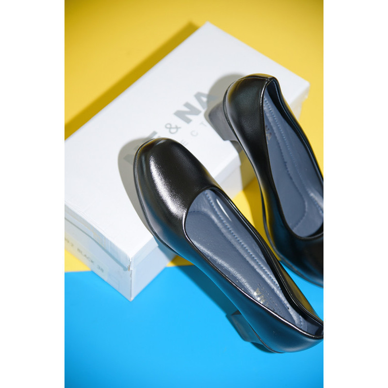 รองเท้าเเฟชั่นผู้หญิงเเบบคัชชูทำงานส้นปานกลาง No. 309-2 NE&NA Collection Shoes รูปที่ 6