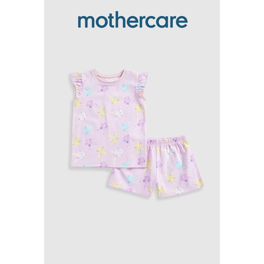 ชุดนอนเด็กผู้หญิง Mothercare Bunny Shortie Pyjamas HD931