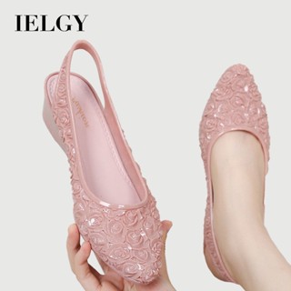 IELGY แฟชั่นดอกไม้รองเท้าแตะผู้หญิงฤดูร้อนลื่นกับกระโปรงชี้น…