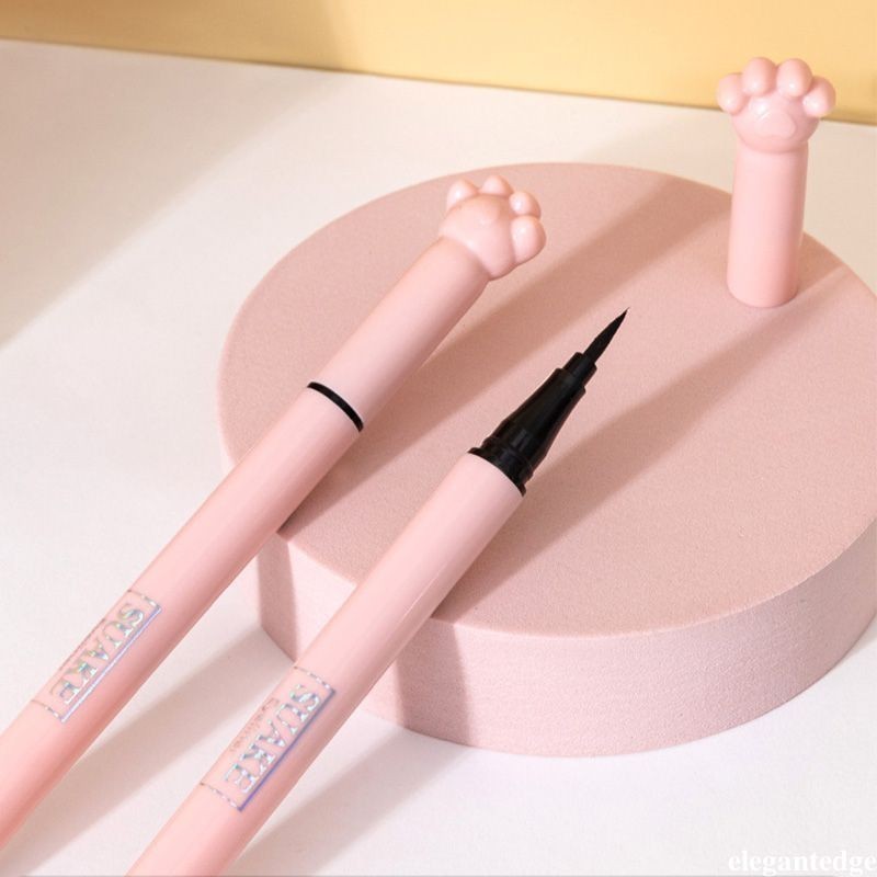 elegantedge กันน้ํายาวนานเหงื่ออายไลเนอร์ Non-stain Liquid Eyeliner แต่งหน้าปากกาหญิง